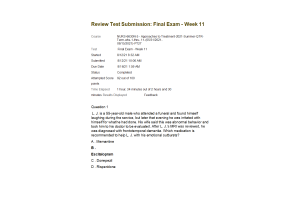NURS 6630N-5, Week 11 Final Exam