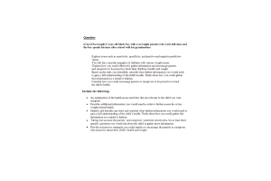 NURS 6512 Week 3 Case Study Assignment; Assessment Tools and Diagnostic; (Case) Overweight 5-year-old black boy