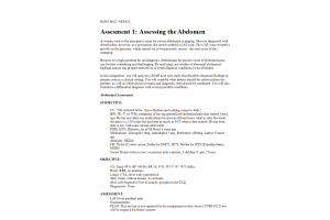 NURS 6512 Week 6 Lab Assignment; Assessing the Abdomen