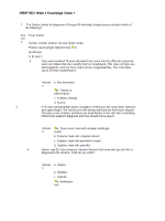 NRNP 6531 Week 3 Knowledge Check; Advanced Nursing Practice Competencies, Integumentary, and HEENT ConditionsFall Qtr