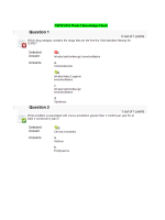 NRNP 6531 Week 5 Knowledge Check; Cardiovascular and RespiratoryFall Qtr