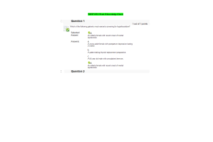 NRNP 6531 Week 8 Knowledge Check; Gastrointestinal, Genitourinary, Endocrine, and Hematologic ConditionsFall Qtr
