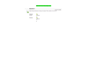 NRNP 6531 Week 10 Knowledge Check; Musculoskeletal Conditions and Neurologic ConditionsFall Qtr