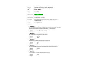 NURS 6512N Week 11 Final Exam - Attempt Score; 100 out of 100 Points