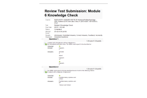 NURS-6501C-24, NURS-6501N-24 Module 6 Knowledge Check