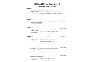 HRMG 4202 Week 6 Final Exam