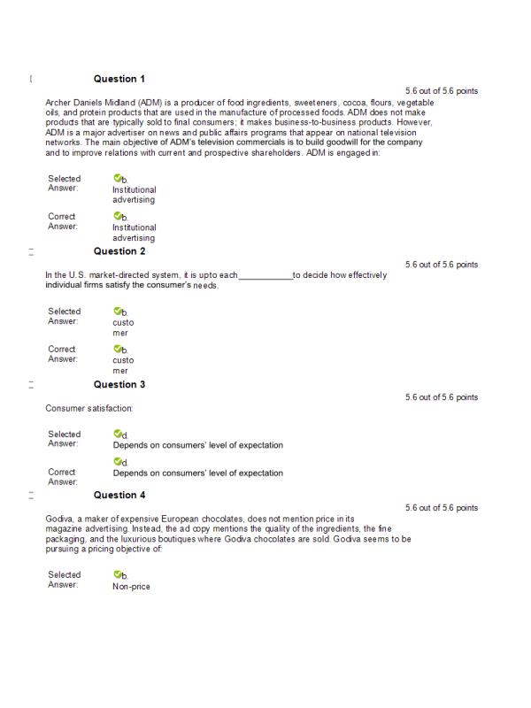 MRKT 3001 Week 6 Final ExamSummer Qtr