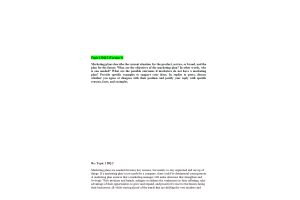 MKT 315 Topic 1 Discussion Question 2