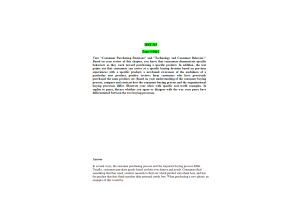 MKT 315 Topic 3 Discussion Question 2