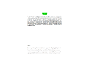 MKT 315 Topic 4 Discussion Question 1