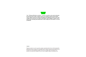 MKT 315 Topic 5 Discussion Question 2