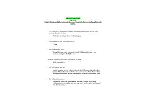 MKT 315 Topic 5 Quiz
