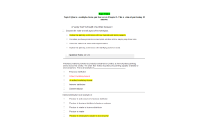 MKT 315 Topic 6 Quiz