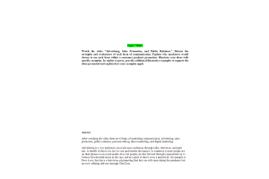 MKT 315 Topic 7 Discussion Question 2