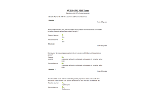 NURS 6501 Week 6 Midterm Exam
