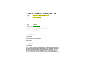 NRNP 6541N-9, Week 11 Final Exam (Spring Qtr)