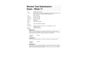 NURS 6512N-14 Week 11 Final Exam (100% Correct)