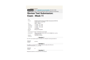 NURS 6512N-38 Week 11 Final Exam (Score99 out of 100)