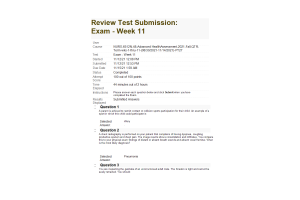 NURS 6512N-48 Week 11 Final Exam (100 out of 100 Points)