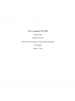 COUN 6360 Week 5 Assignment; Administering Assessments; Part 3