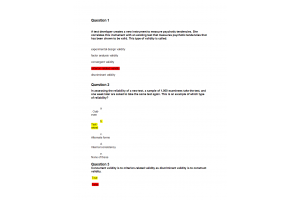 COUN 6360 Week 5 Competency Quiz; Reliability and Validity