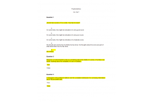 COUN 6360 Week 6 Competency Quiz; Psychometrics (Fall Qtr)