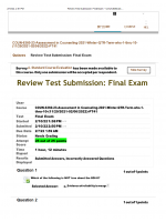 COUN 6360 Week 10 Exam; Final Exam