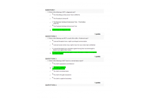 COUN 6360 Week 10 Final Exam (Winter Session)