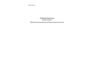 NURS 6635 Week 11 Final Exam