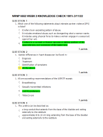 NRNP 6552 Week 2 Knowledge Check; Module 1 (20 out of 20 Point Spring QTR)