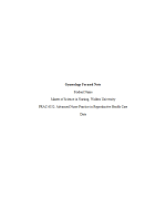 PRAC 6552 Week 3 Assignments 2; Episodic Visit; Gynecology Focused Note