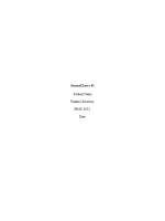 PRAC 6552 Week 5 Assignments 2; Journal Entry #1 (Version 3)