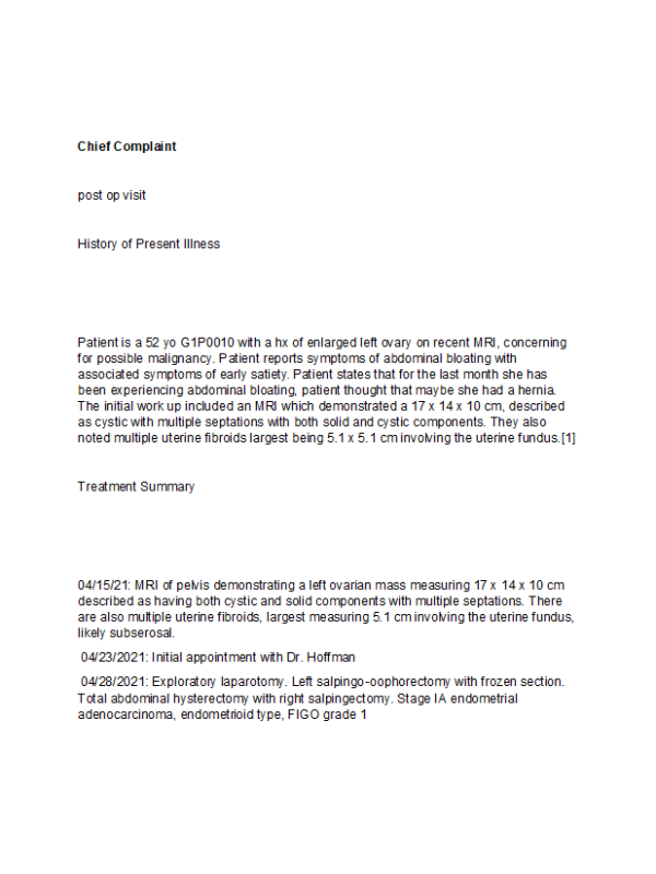 PRAC 6552 Week 7 Assignment 2; FNP Students OB Episodic Visit; Focused Note