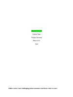 PRAC 6552 Week 10 Assignments 2; Journal Entry #2