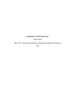 PRAC 6552 Week 10 Assignments 3; Comprehensive Well Women Exam