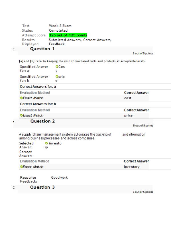 ISYS 3001 Week 3 Midterm Exam (100% Correct)
