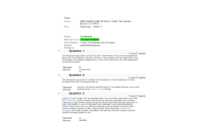 NURS 6660N-8 Week 11 Final Exam (100% Correct)