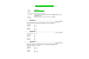 WMBA 3002 Week 6 Final Exam (100 out of 100 Points)