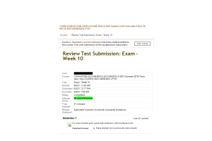 COUN 6722D-2, COUN 6301S-2, COUN 6722-2, Week 10 Final Exam (100% Correct Summer-QTR)