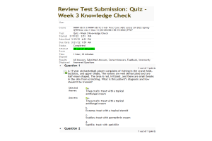NRNP 6531 Week 3 Knowledge Check (100% Correct Spring QTR)