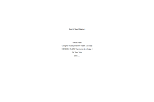 NRNP 6665 Week 4 Assignment; Assessing, Diagonsing, and Treating Adults with Mood Disorders