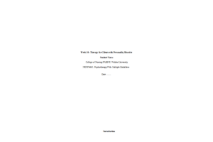 PRAC 6665 Week 10 Assignment 2; Final Clinical Evaluation and Student Feedback