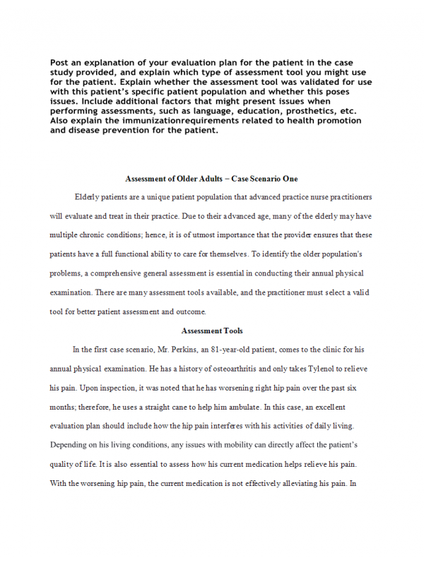 NRNP 6540 Week 1 Discussion; Evaluation Plan