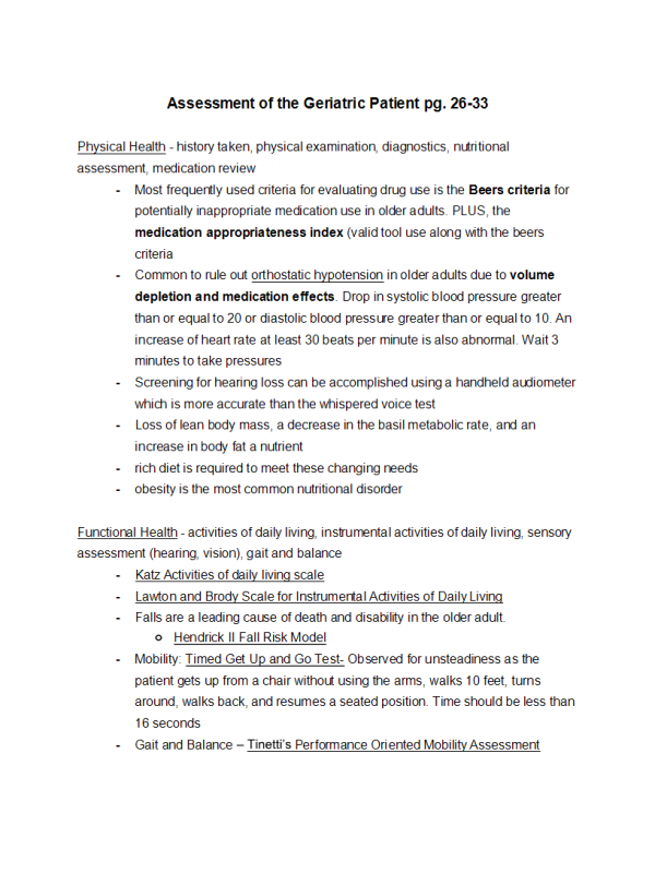 NRNP 6540 Week 6 Exam; Midterm Study Guide