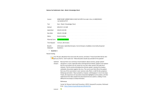 NRNP 6540 Week 1 Quiz - Knowledge CheckImmunizations