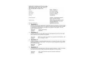 NURS 6521N-40, Advanced Pharmacology; Week 11 Final Exam