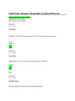 NURS 231 Final Exam