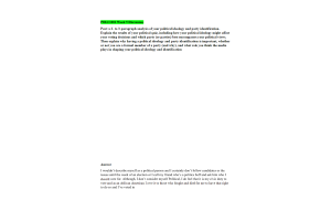 POLI 1001 Week 5 Discussion