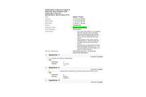 COUN 6626 Week 7 Exam; 50 out of 50 points