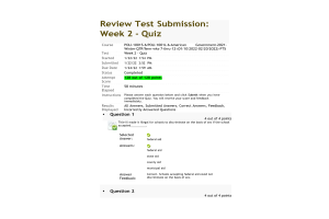 POLI 1001 Week 2 Quiz (128 out of 128 Points)